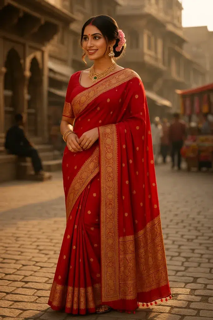 Google Gemini Nano Banana AI Saree White